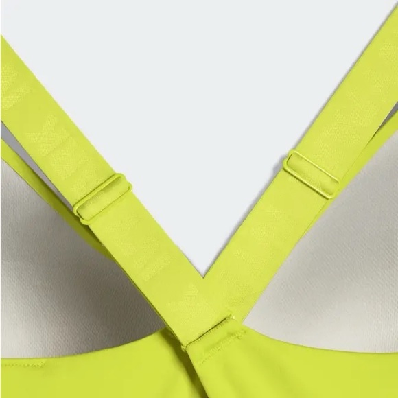 ADIDAS Women's IVY PARK x PELOTON Shock Lime BR Tape Bra HG0591 NWT - Picture 5 of 8